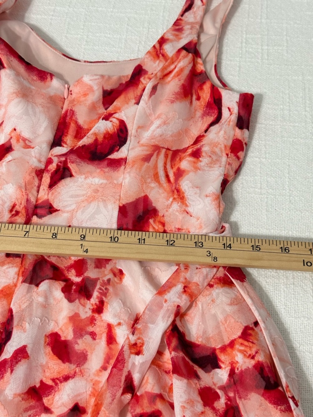 Midi Dress Womens Size 8 Floral Romantic Fairy Whimsical Coquette Feminine Girly - Picture 16 of 16